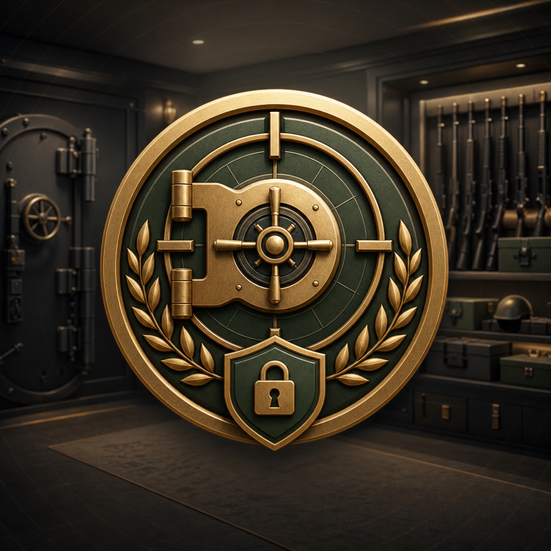 Gun Room secure vault artwork